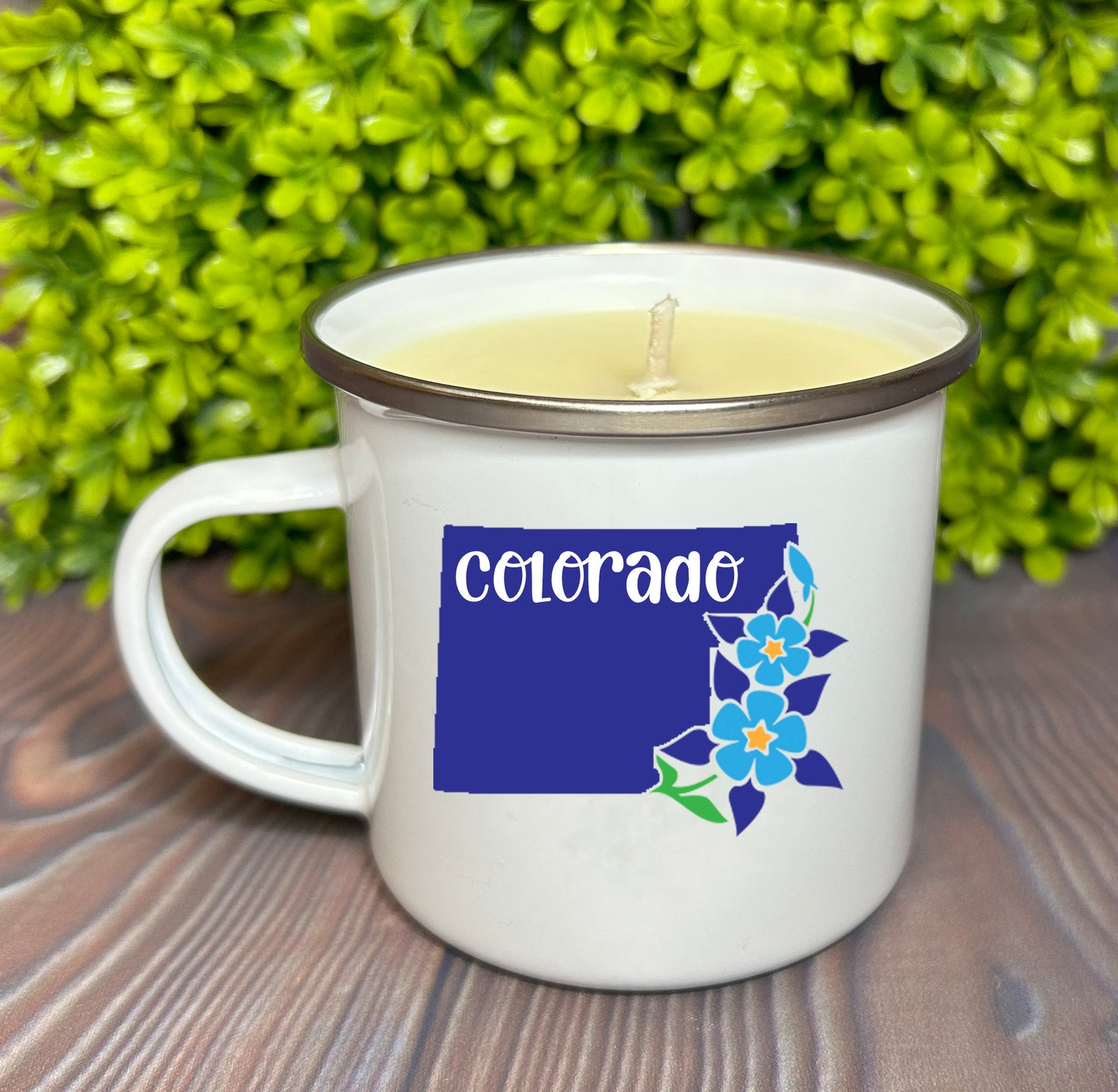 Wholesale Enamel Mug Candle - Colorado Designs - QTY 3 CANDLES