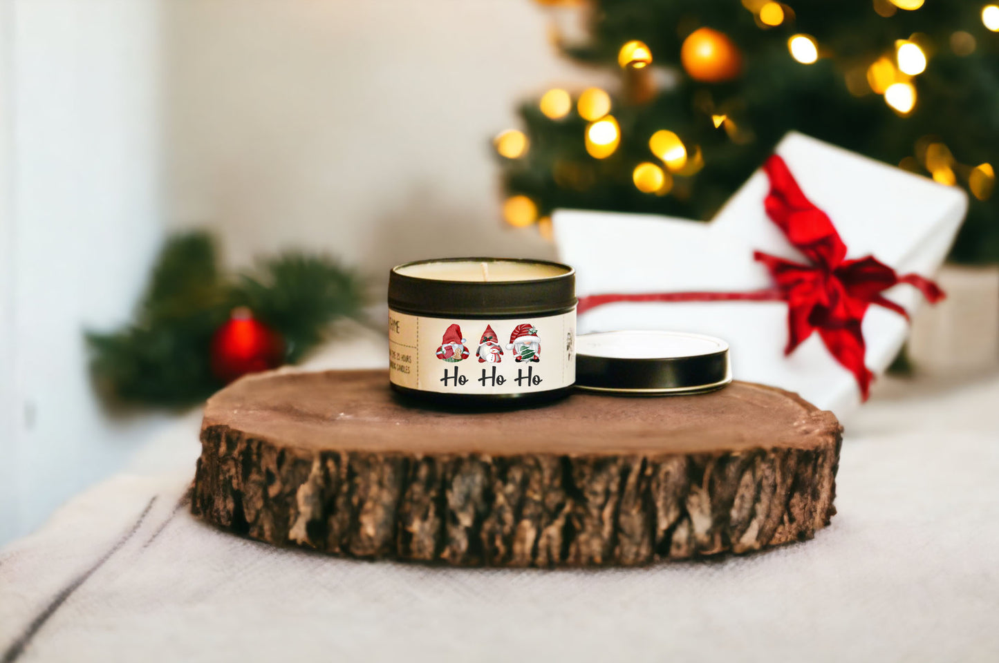 WINTER Wholesale Candle Tins - CHOICE of DESIGN & SCENT - QTY 6 CANDLES
