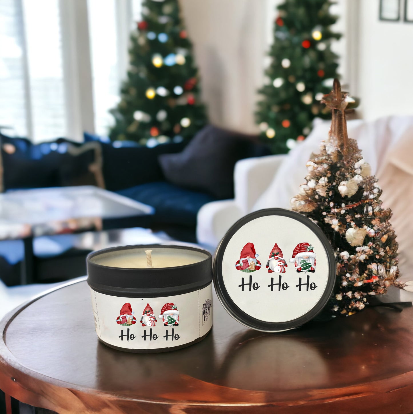 Ho, Ho, Ho Gnomes Candle Tin