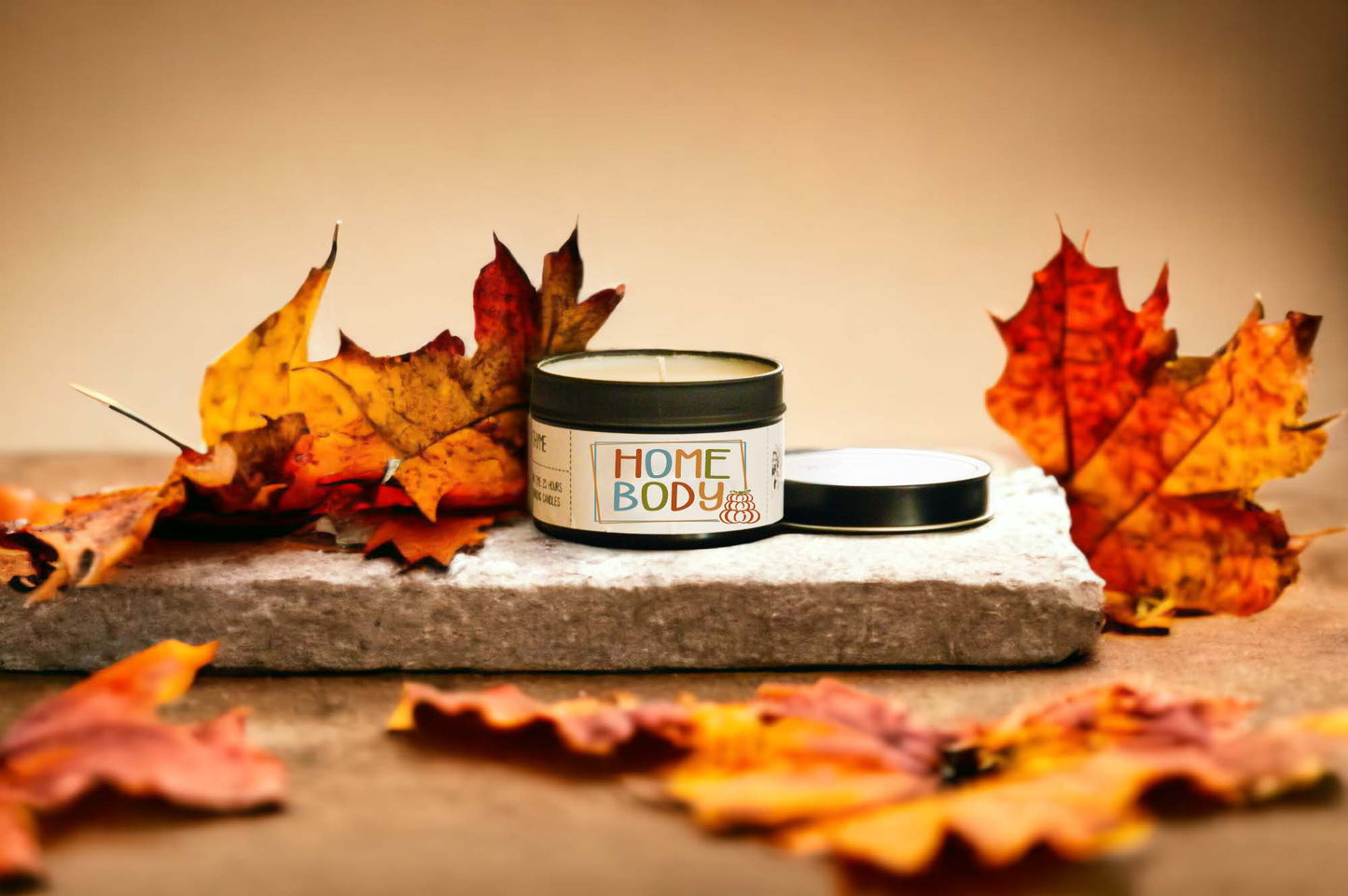 FALL Wholesale Candle Tins - CHOICE of DESIGN & SCENT - QTY 6 CANDLES