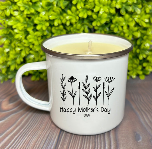 Enamel Mug Candle -  Happy Mother's Day 2024