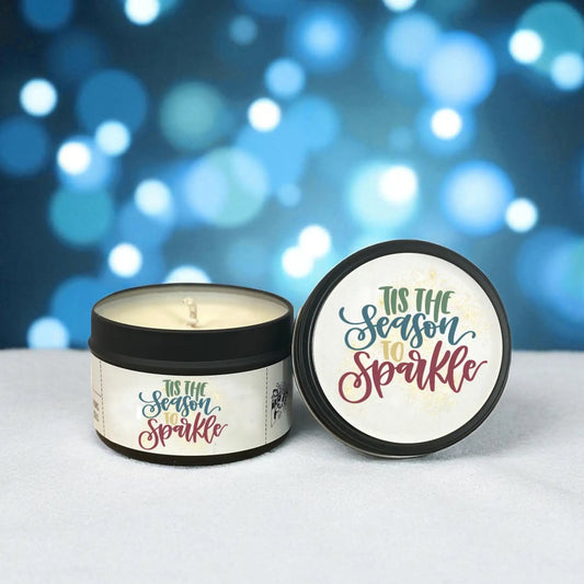 Tis the Season to Sparkle Candle Tin