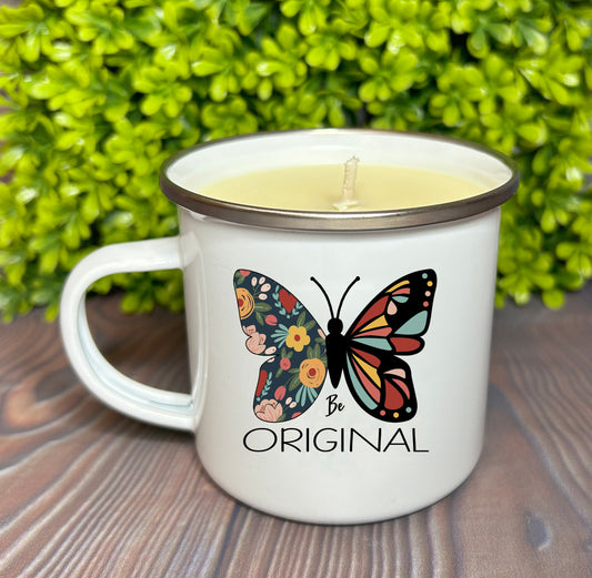 Wholesale Enamel Mug Candle -  Be Original- QTY 3 CANDLES