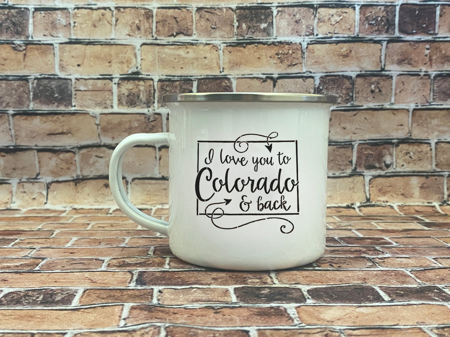 Wholesale Enamel Mug Candle -  Colorado Designs - QTY 3 CANDLES