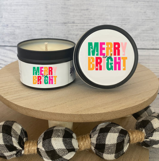 Merry & Bright Candle Tin