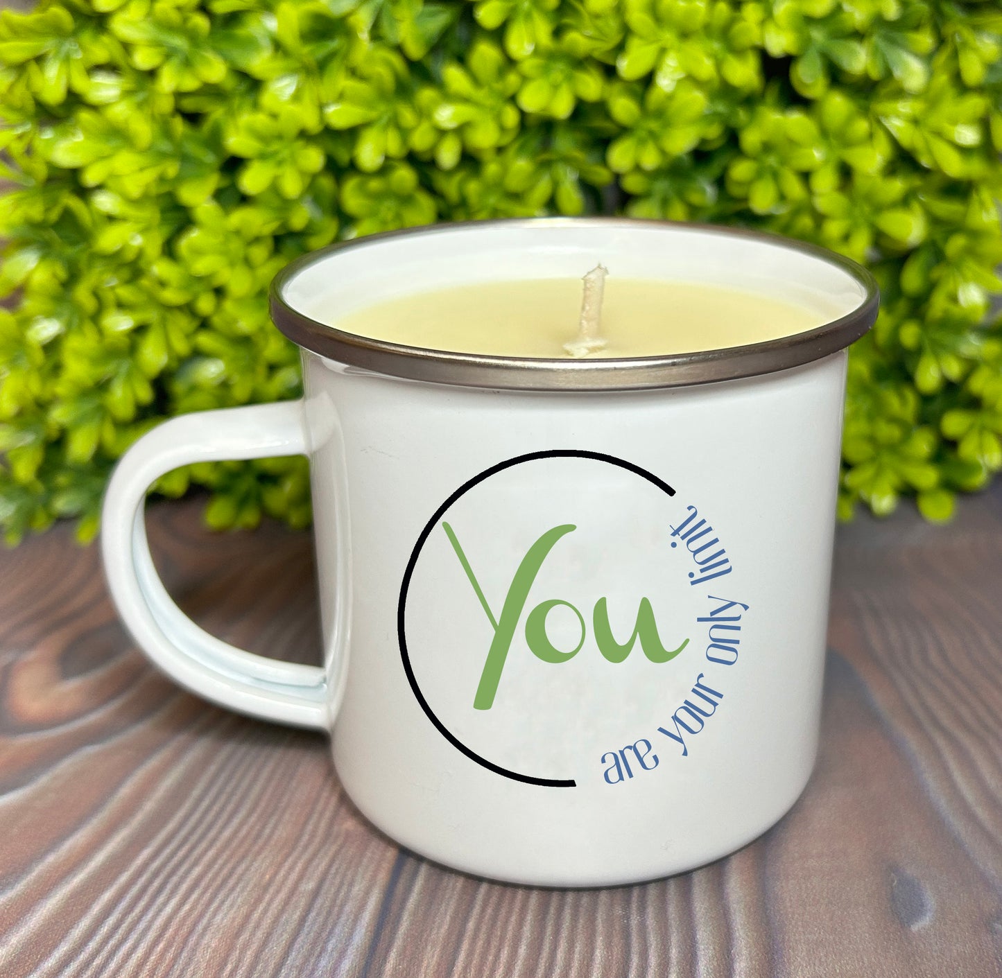 Wholesale Enamel Mug Candle -  You are Your Only Limit - QTY 3 CANDLES